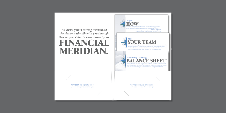 Meridian 6x9 Folder and Cards Stacked