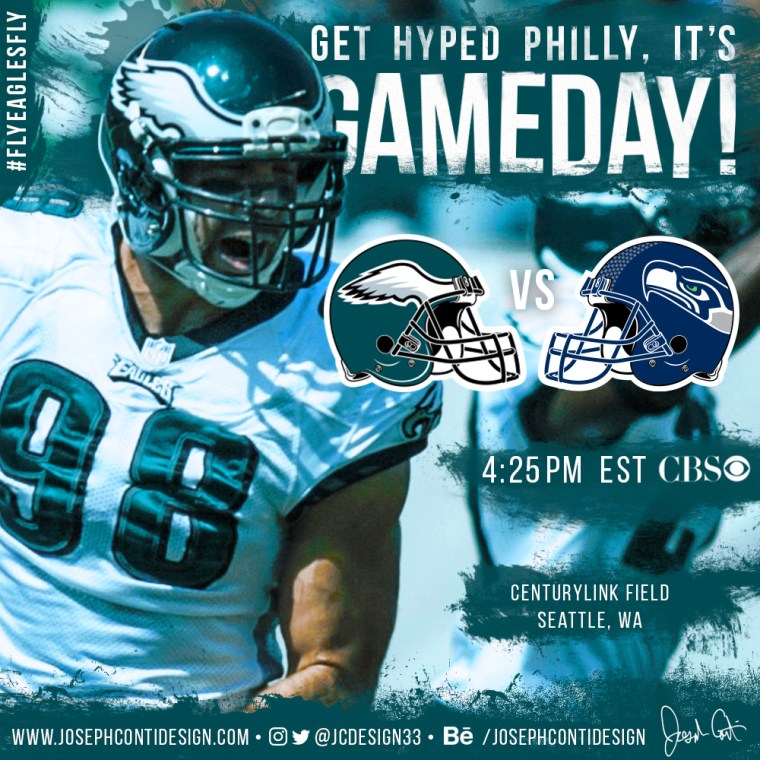 Philadelphia Eagles 2016 Gameday Graphic – Game 10 vs Seahawks
