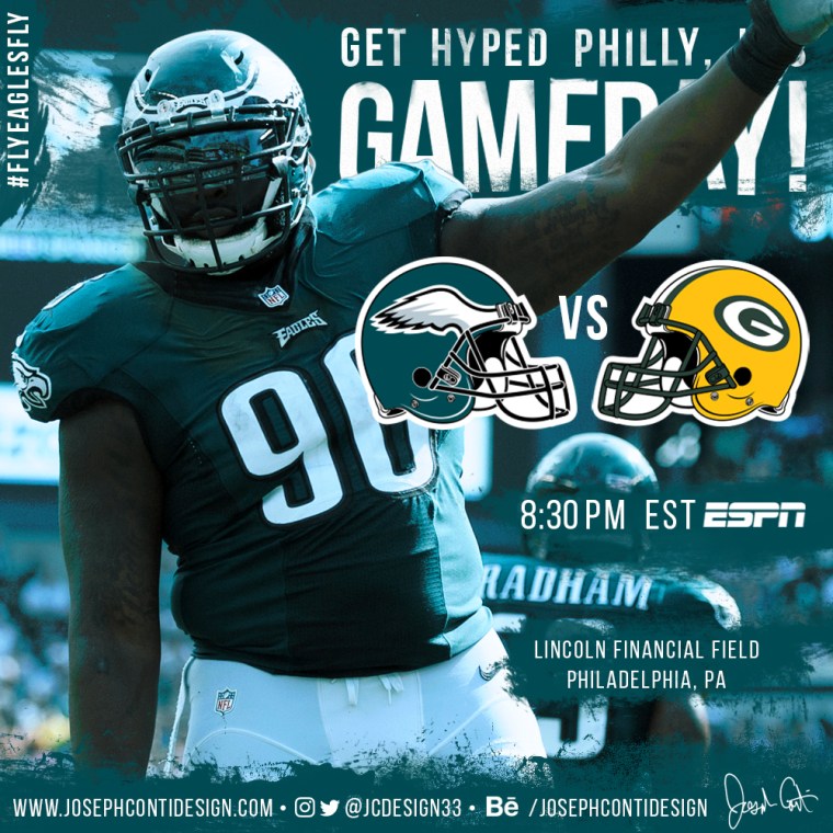 Philadelphia Eagles 2016 Gameday Graphic – Game 11 vs Packers
