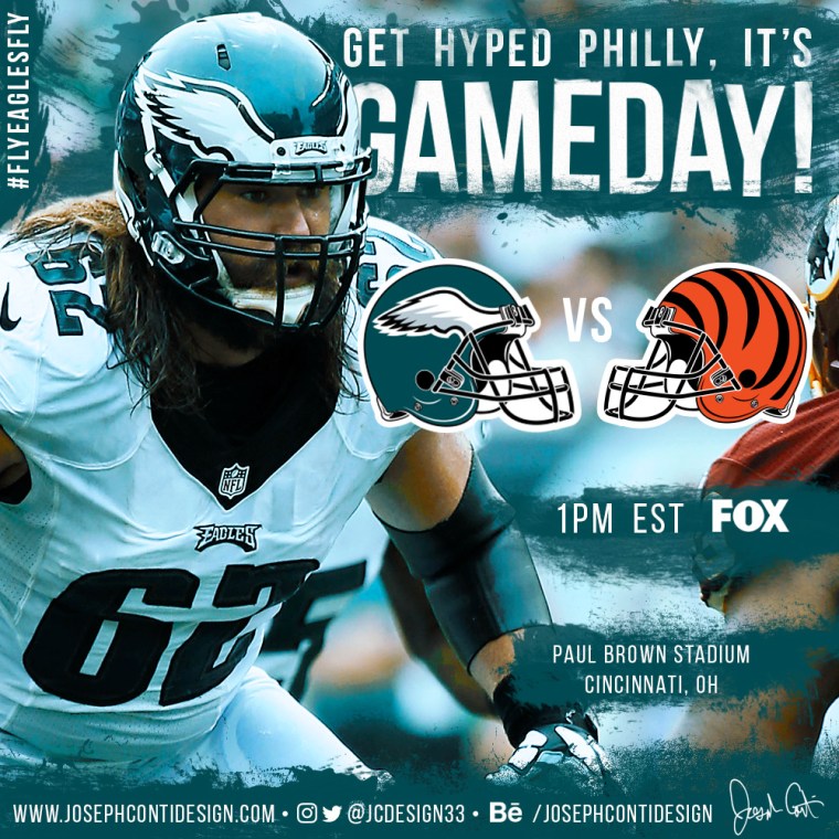 Philadelphia Eagles 2016 Gameday Graphic – Game 12 vs Bengals