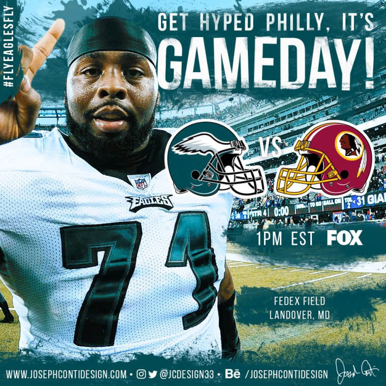 Philadelphia Eagles 2016 Gameday Graphic – Game 5 vs Redskins