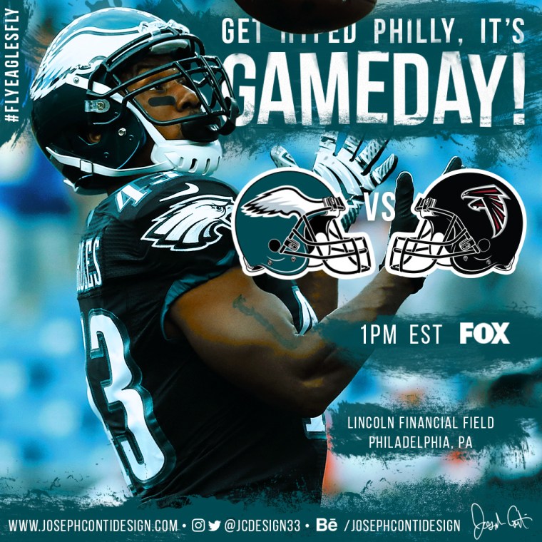Philadelphia Eagles 2016 Gameday Graphic – Game 9 vs Falcons